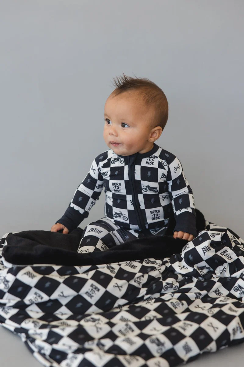 Born to Ride Plush Blanket - Image 4
